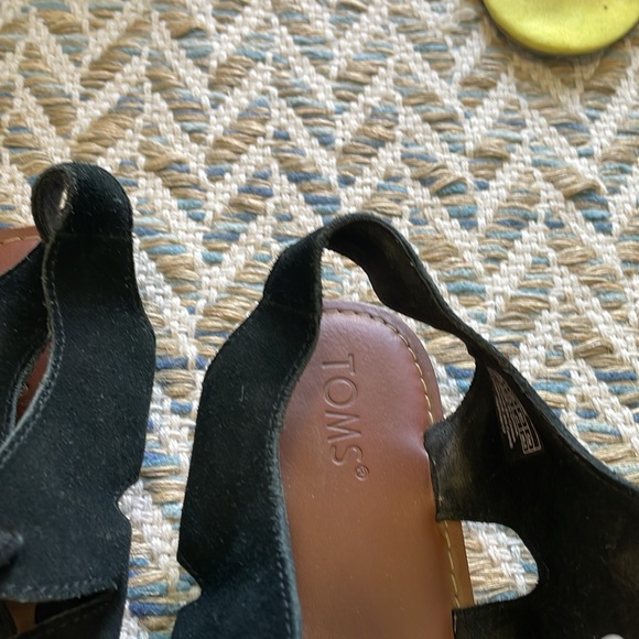 Toms black suede lace up sandal - Picture 3 of 5